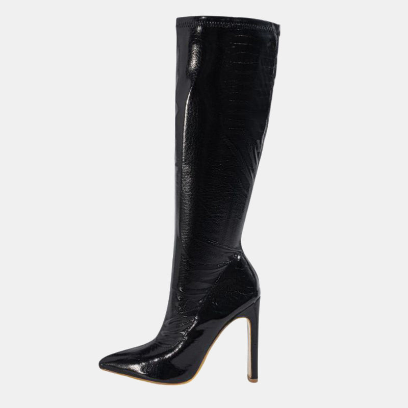 Nepeta Irregular Stone Pattern Boots