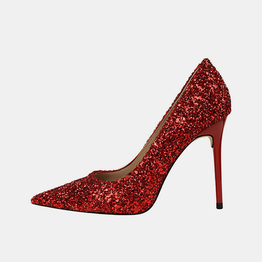 Glitzernde Strass-Pumps „Lily“.