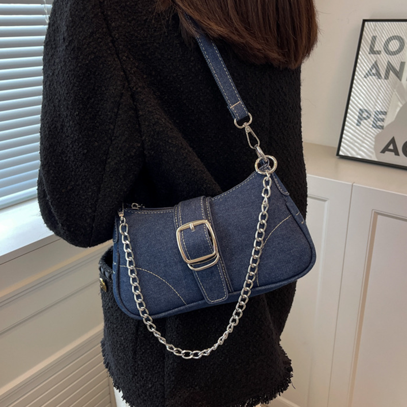Sac bandoulière en jean Amaya