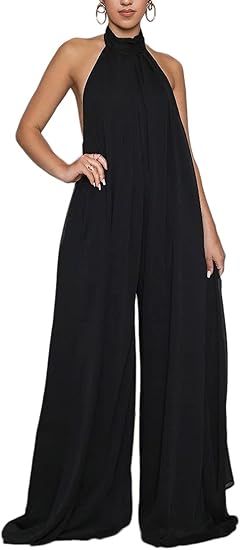 Sophia Wide Leg Romper Jumpsuit