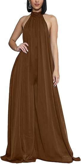 Sophia Wide Leg Romper Jumpsuit