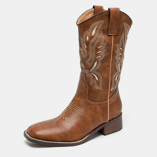 Bottes de cowboy brodées Gardenia