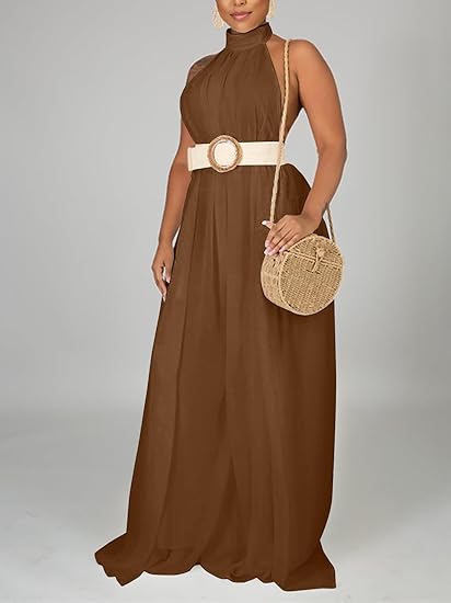 Sophia Wide Leg Romper Jumpsuit
