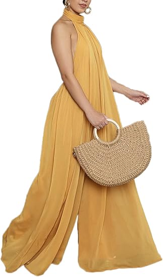 Sophia Wide Leg Romper Jumpsuit