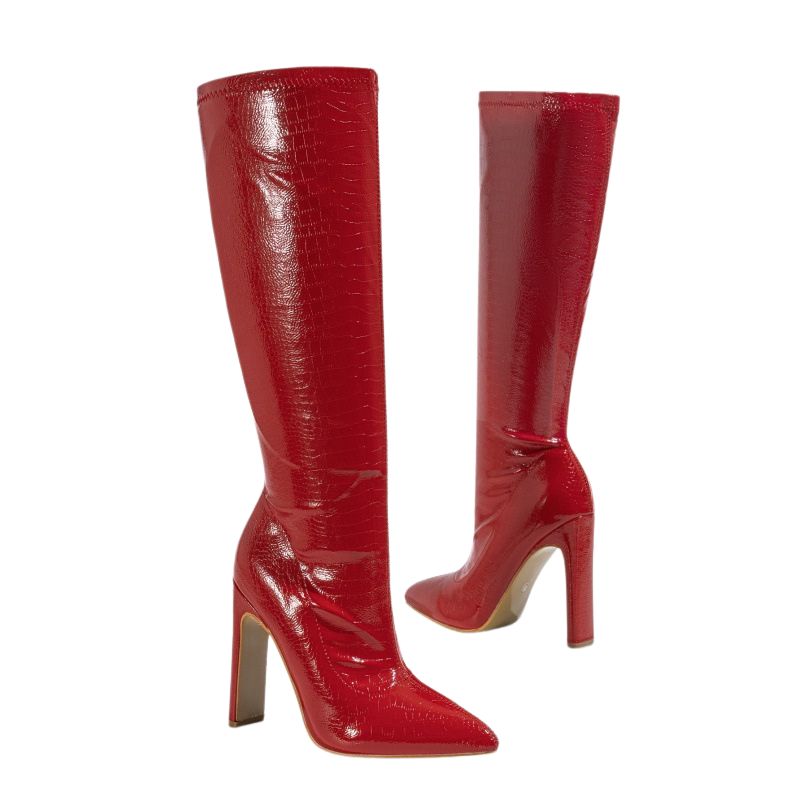 Nepeta Irregular Stone Pattern Boots