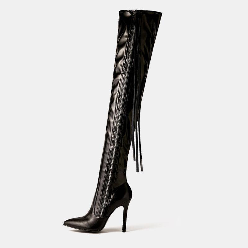 Wastaria Overknee-Stiefel mit Quaste