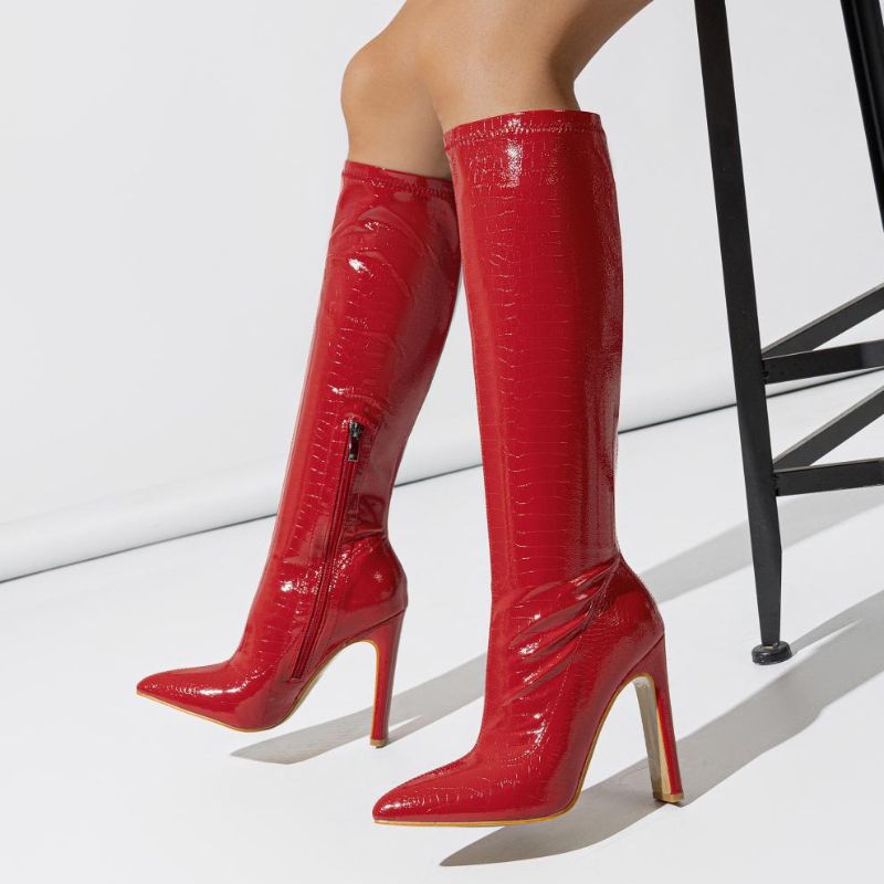 Nepeta Irregular Stone Pattern Boots