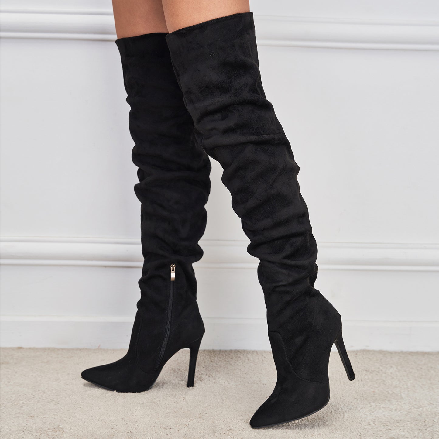 Mallow Suede Over Knee Boots