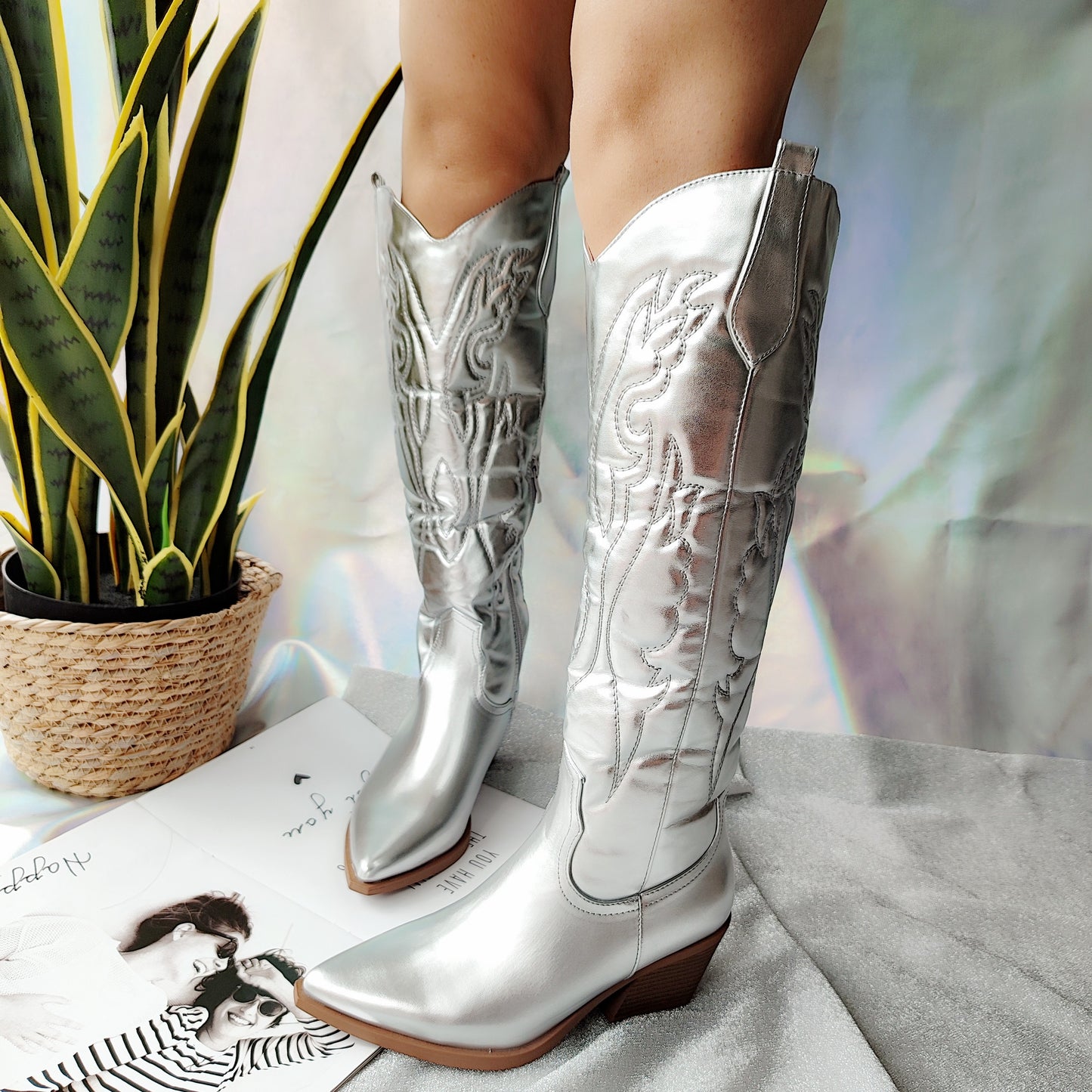 Nepeta Chunky Cowboy Boots