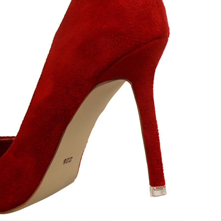 Escarpins à talons aiguilles en daim Pansy