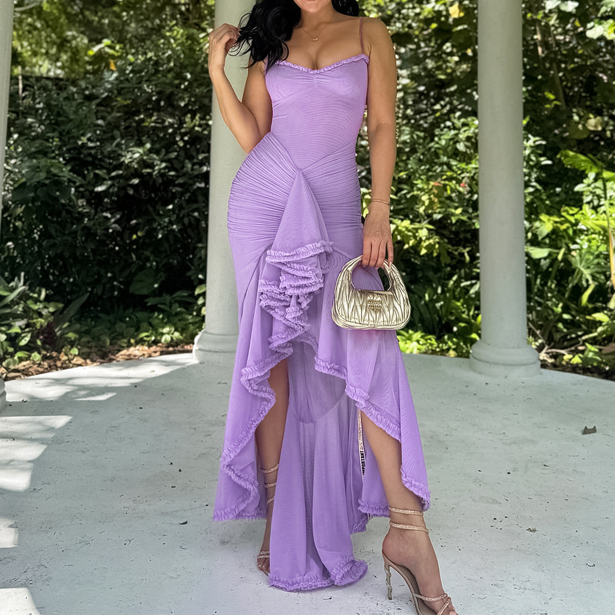 Ella Ruched Cami Bodycon Dress
