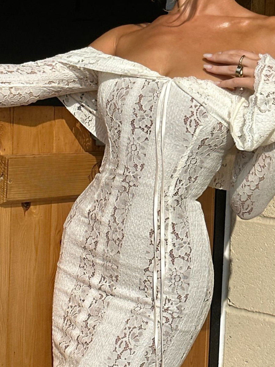 Clara Off Shoulder Lace Dress