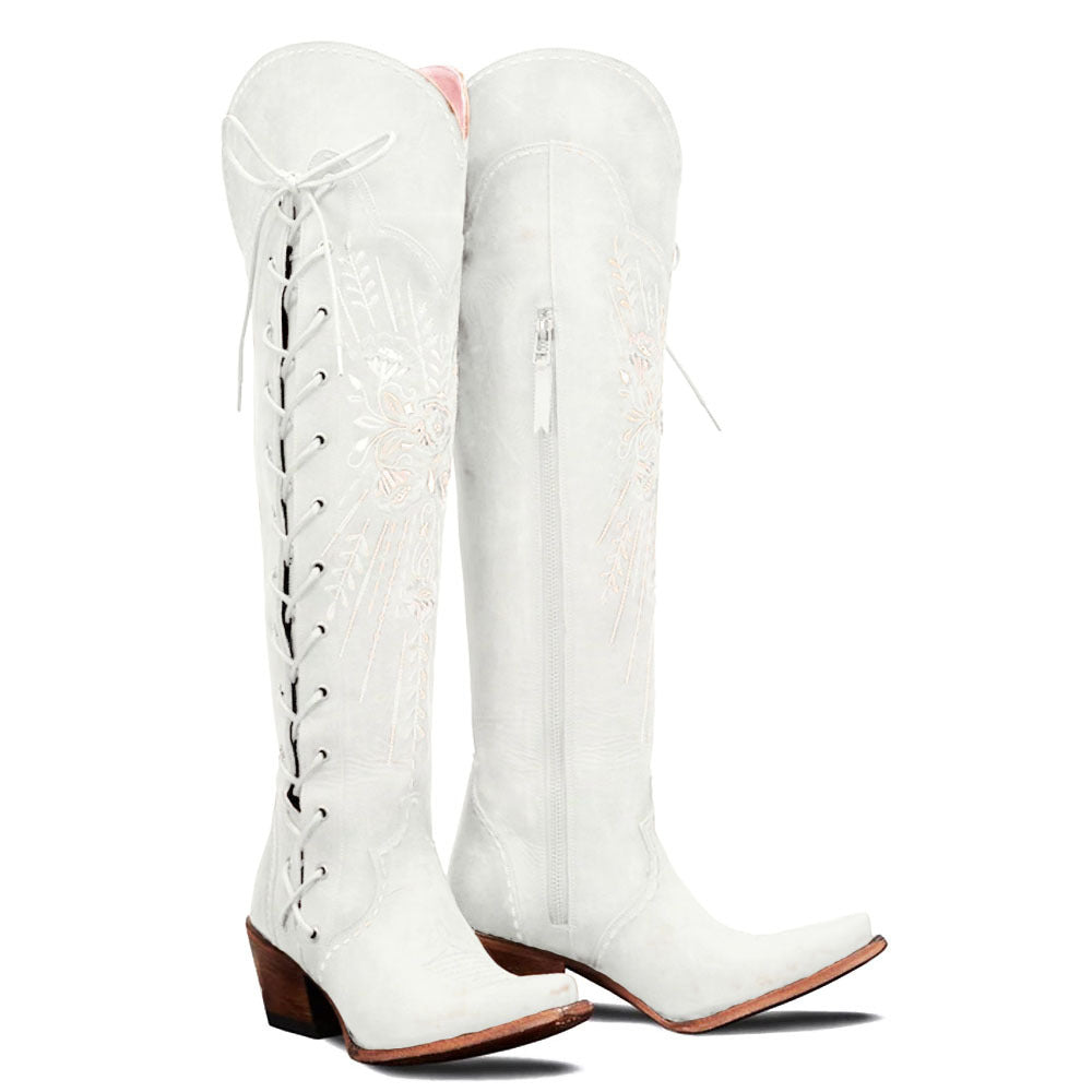 Lavatera Tie Up Over-the-Knee Boots