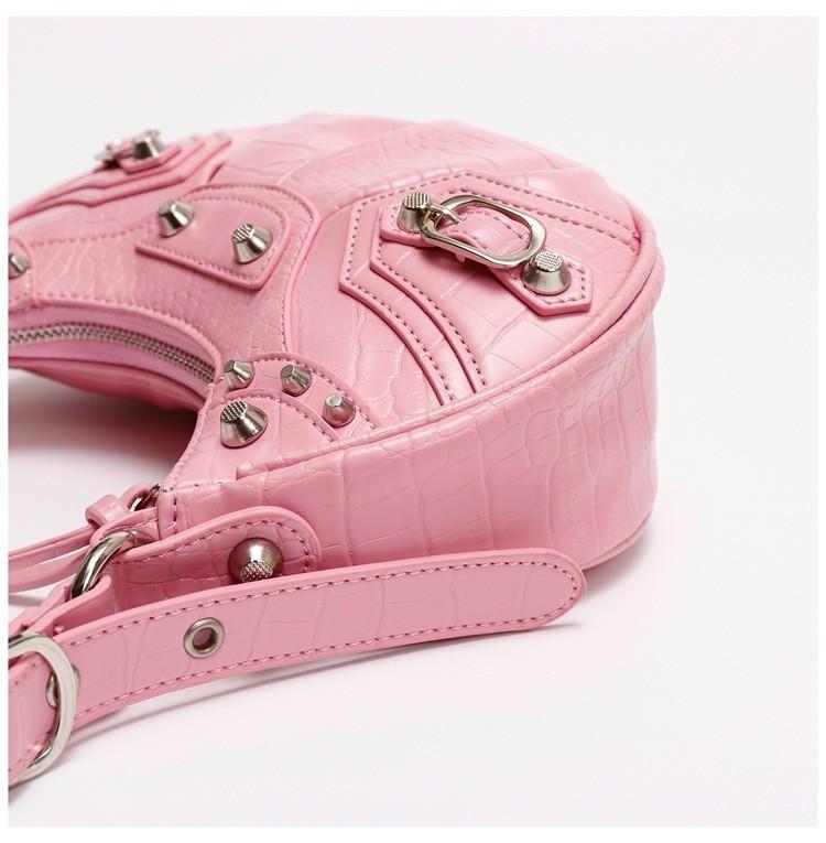 Sac hobo demi-lune en crocodile Freya