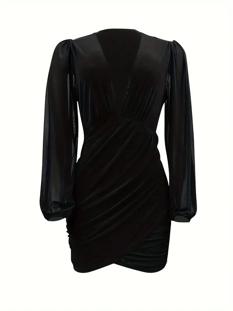Natalie Mesh Stretch Cocktail Mini Dress