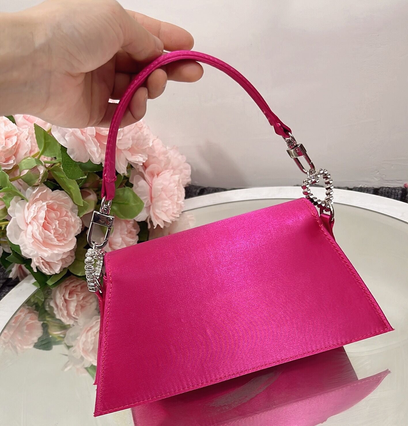 Sac à main Olivia Sparkling Heart en strass