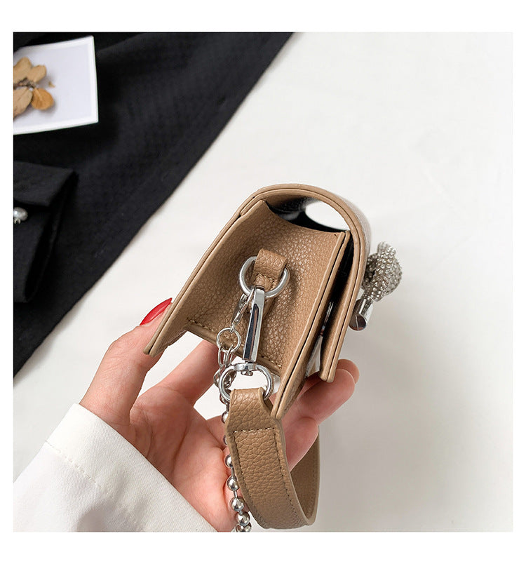 Mini sac à chaîne Aurora avec nœud en strass