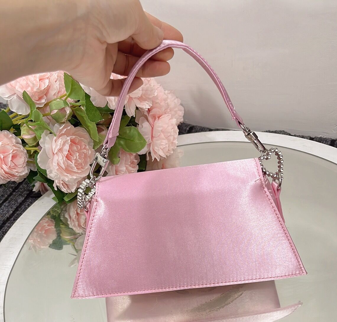 Sac à main Olivia Sparkling Heart en strass