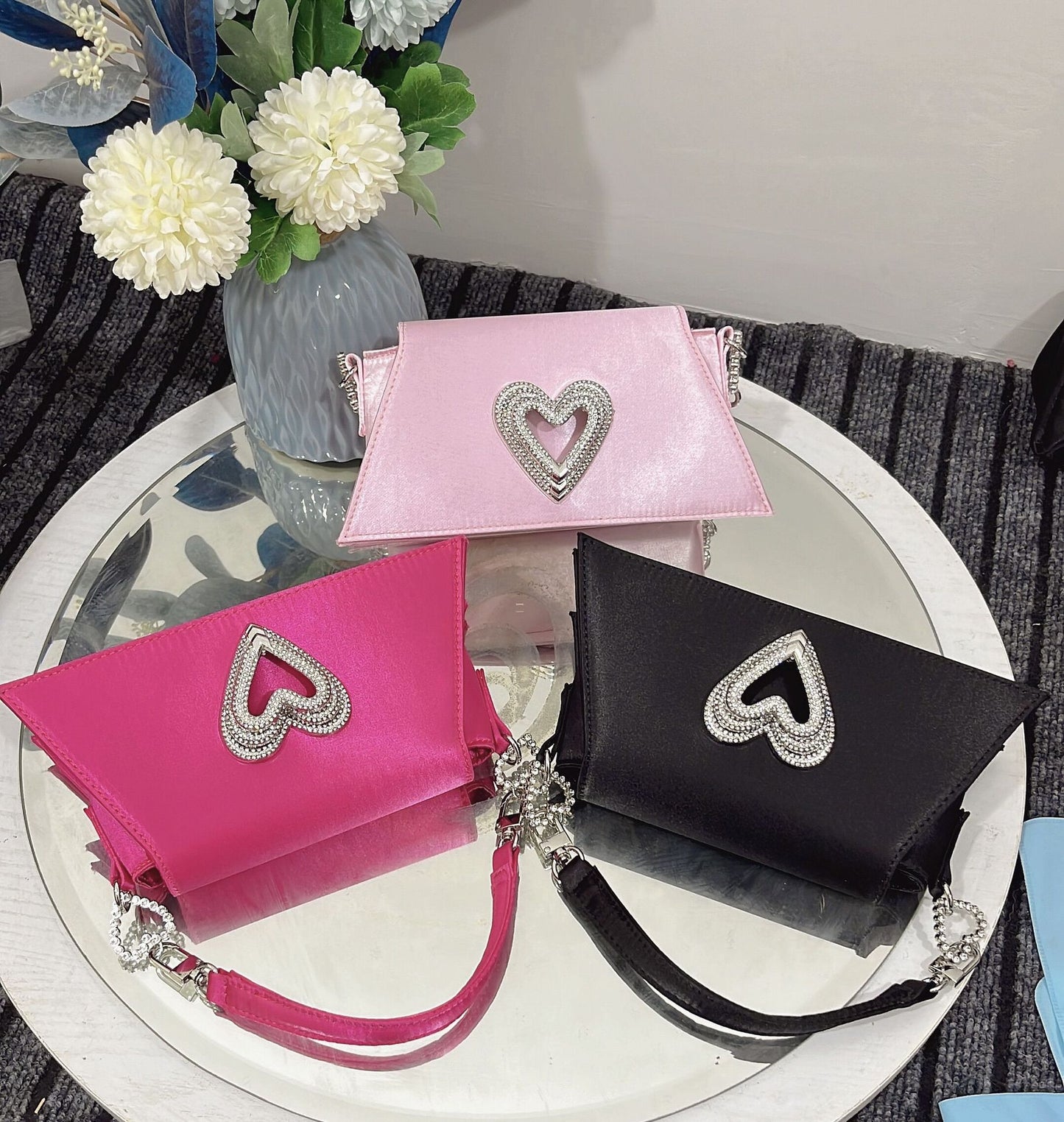 Sac à main Olivia Sparkling Heart en strass