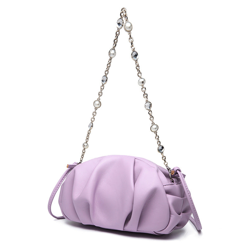 Sac bandoulière froncé Willow Chain Cloud