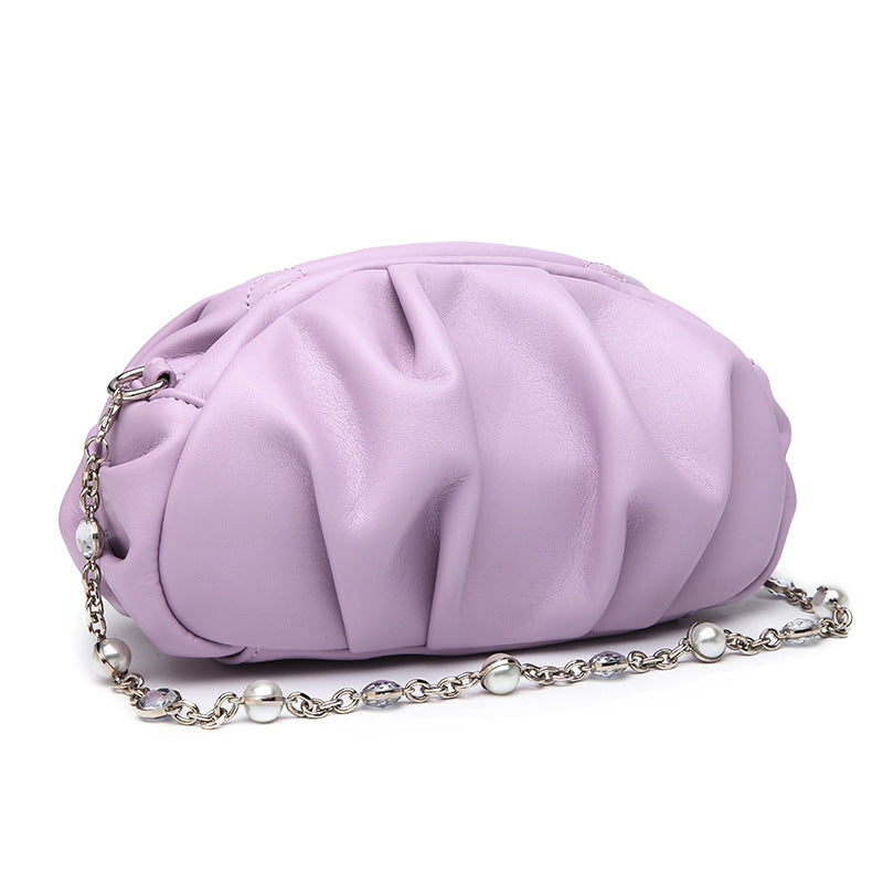 Sac bandoulière froncé Willow Chain Cloud