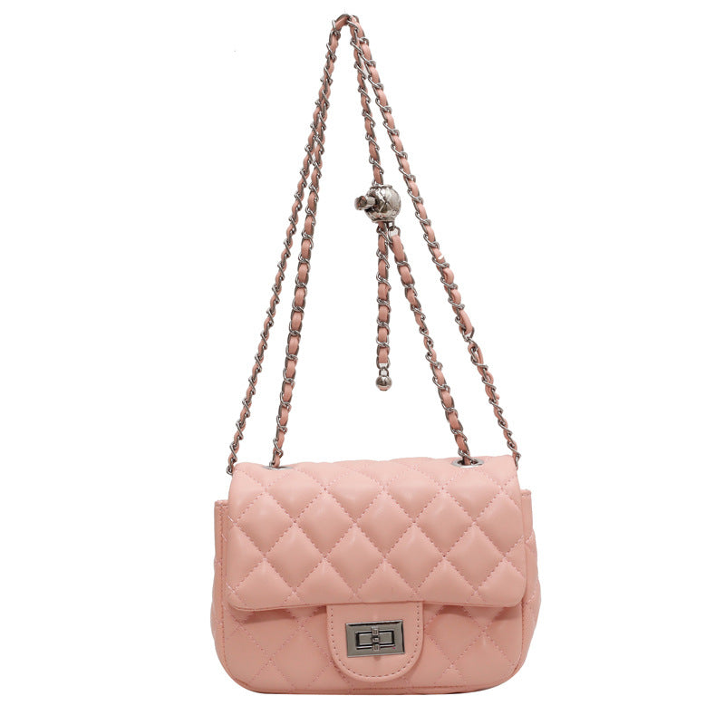 Sophia Rhombus Chain Shoulder Umhängetasche