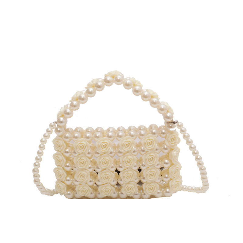 Evelyn Acryl-Handtasche mit Rosenperlen
