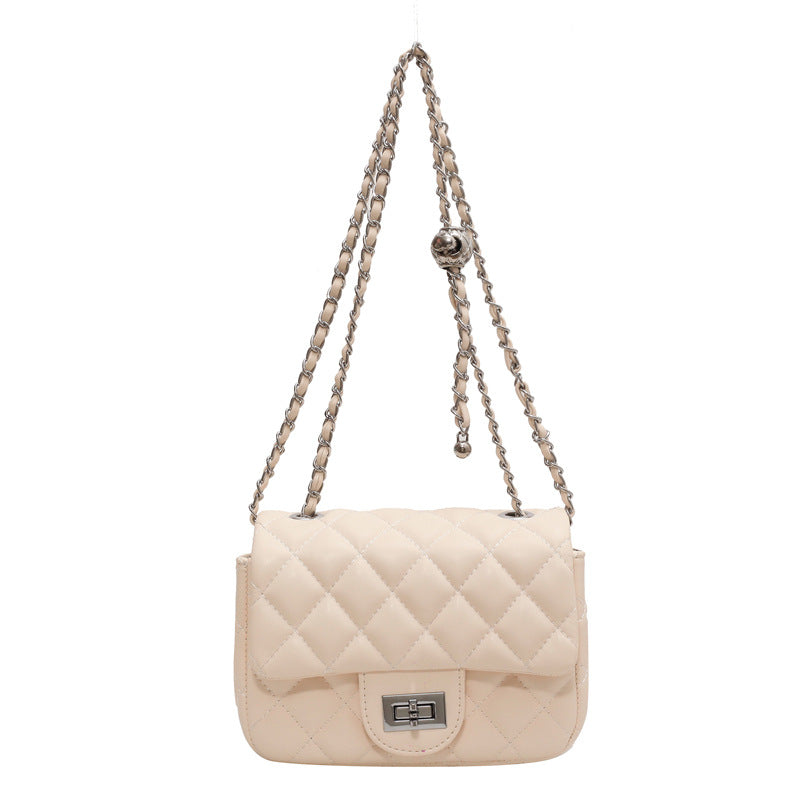 Sophia Rhombus Chain Shoulder Umhängetasche