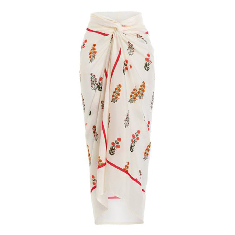 Aubrey Floral Print Two Piece Swimsuit