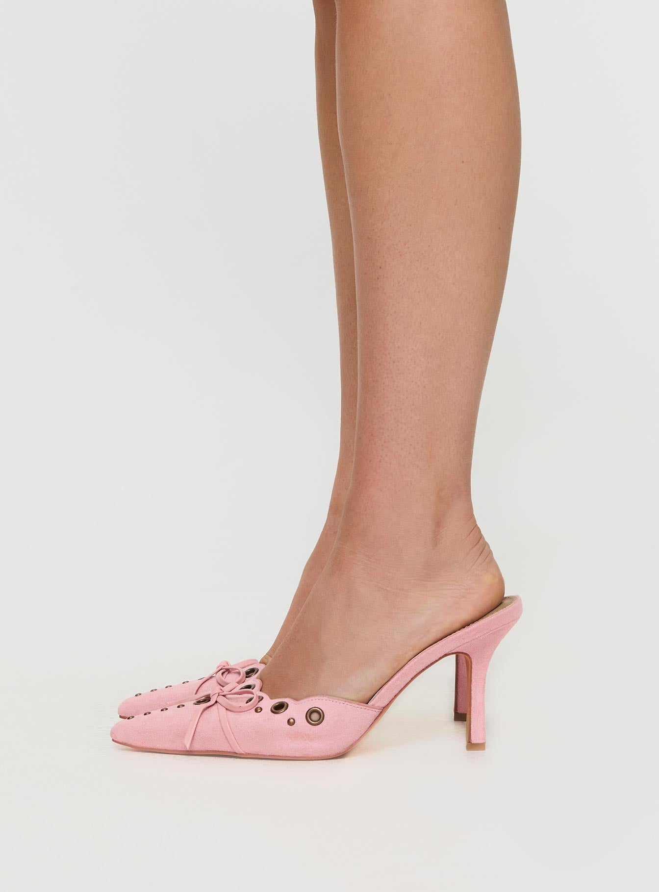 Daisy Bow-knot Pointed Toe Heels