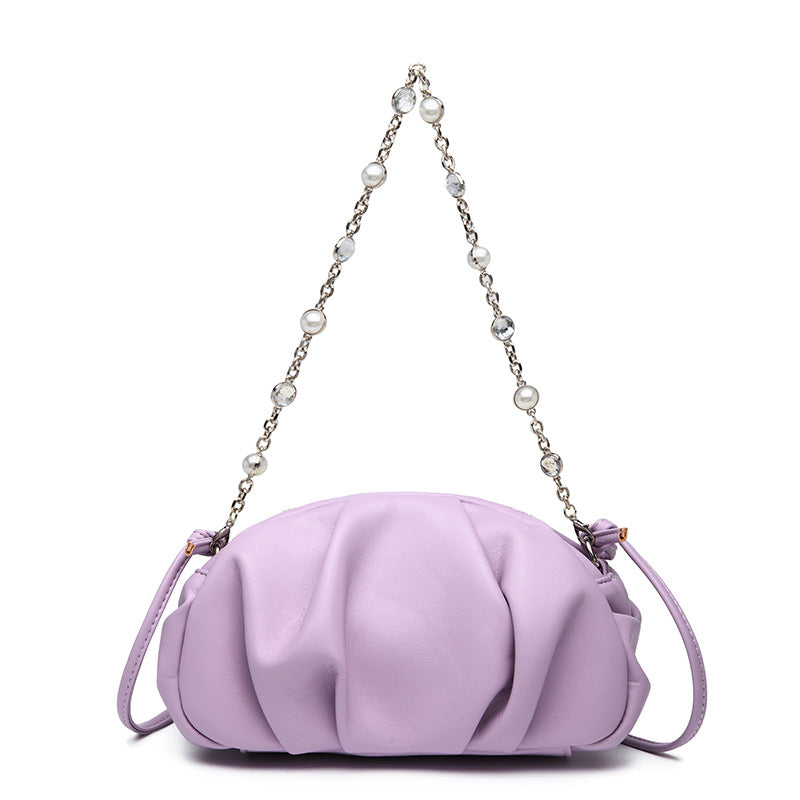 Sac bandoulière froncé Willow Chain Cloud