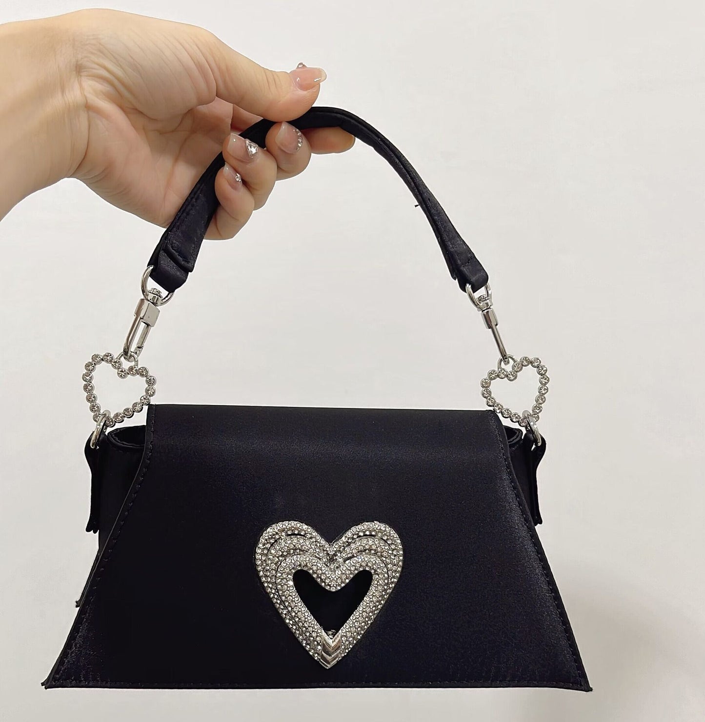 Sac à main Olivia Sparkling Heart en strass