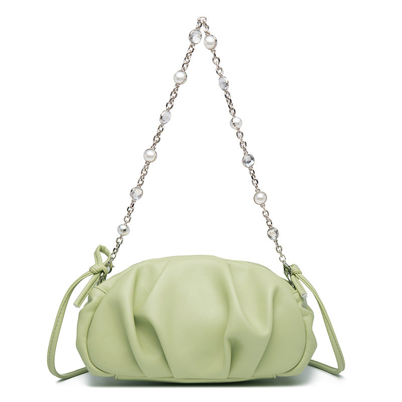 Sac bandoulière froncé Willow Chain Cloud