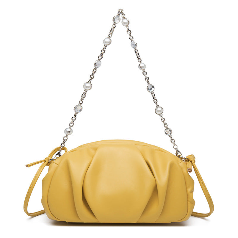 Sac bandoulière froncé Willow Chain Cloud