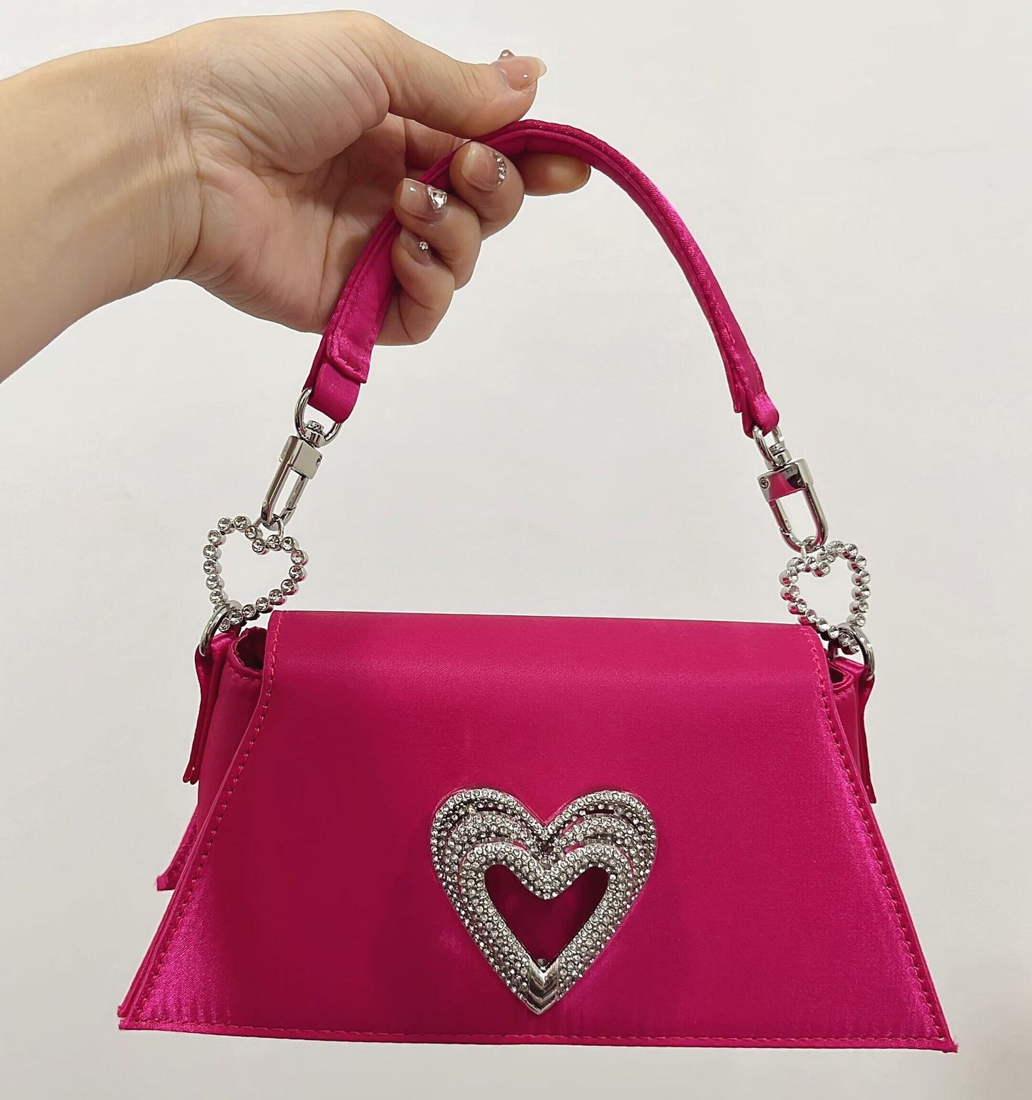 Sac à main Olivia Sparkling Heart en strass