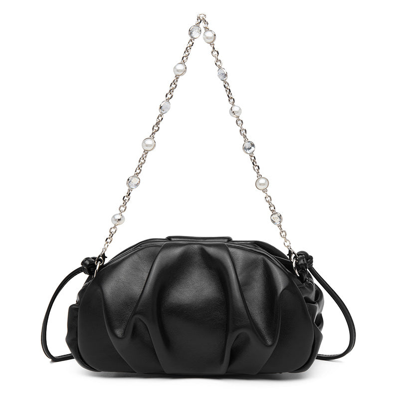 Sac bandoulière froncé Willow Chain Cloud