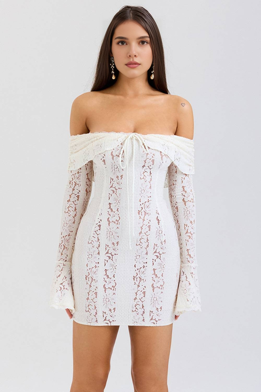 Clara Off Shoulder Lace Dress