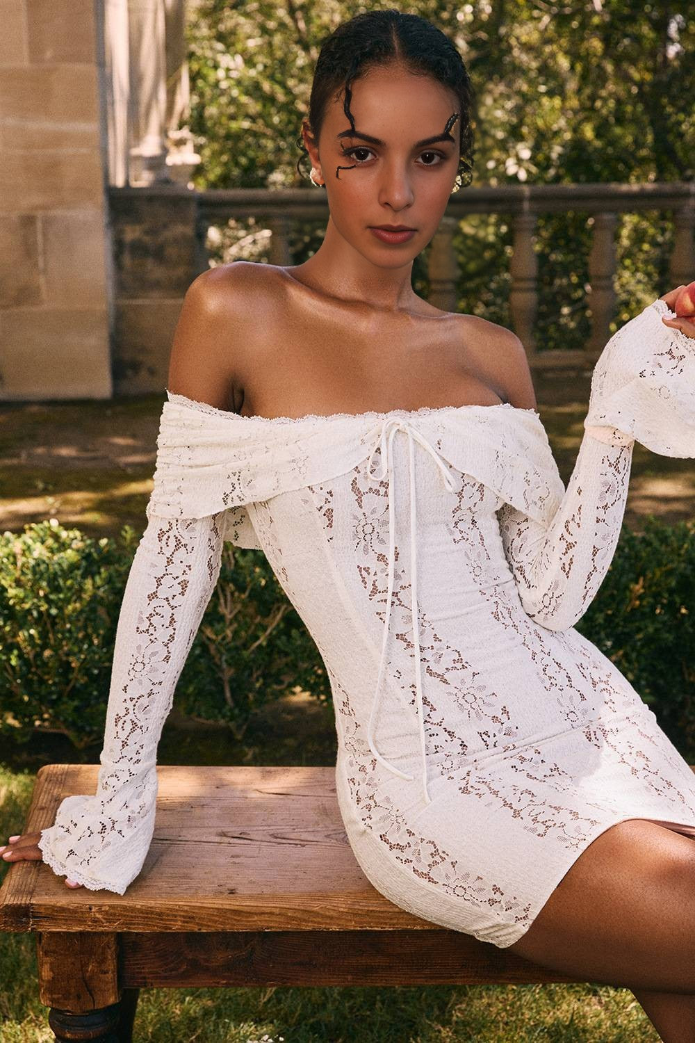 Clara Off Shoulder Lace Dress