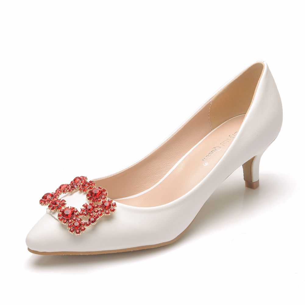 Crystal Square Buckle Wedding Shoes