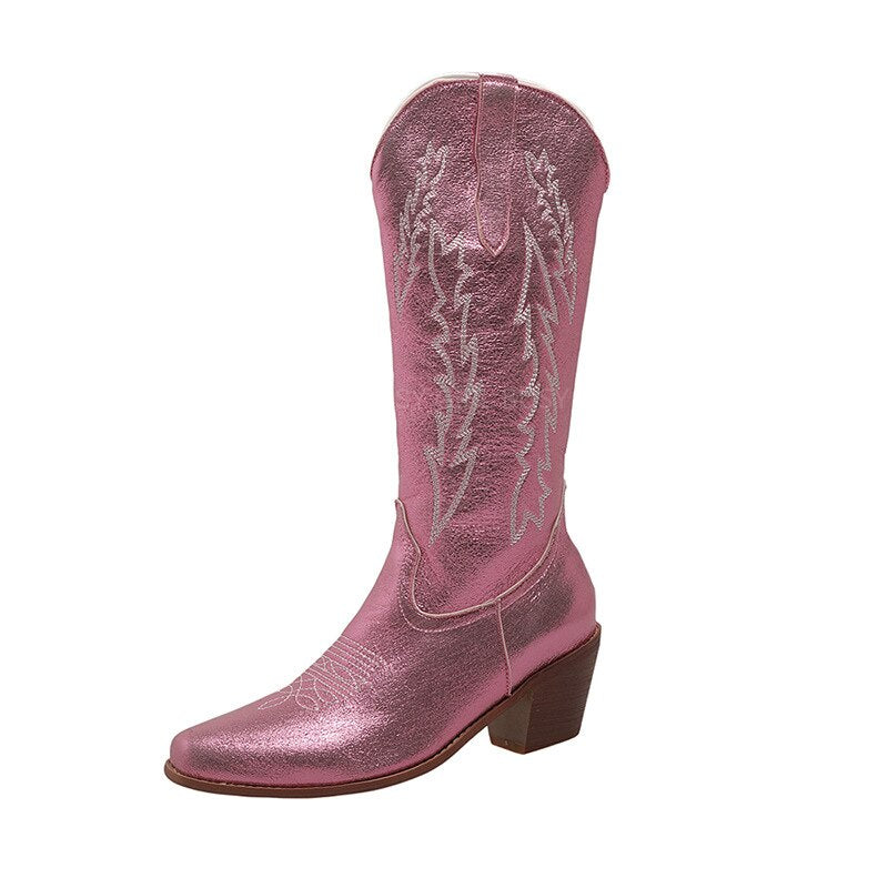 Begonia Iridescent Cowboy Boots