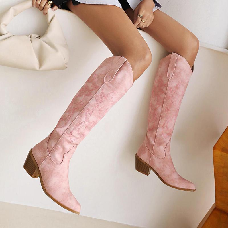 Begonia Knee-high Western Boots