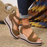 Waterlily Braided Wedge Sandals