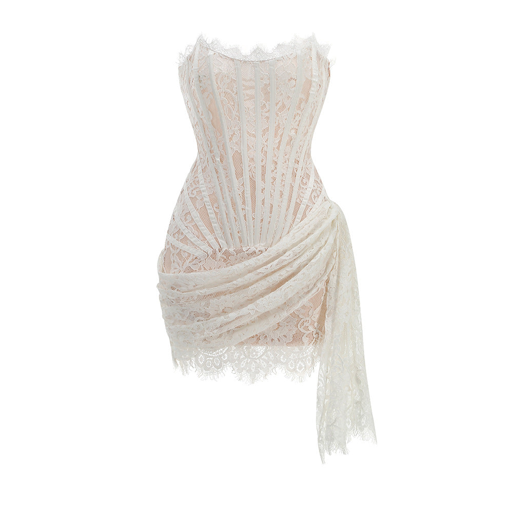 Aria Lace Corset Mini Dress