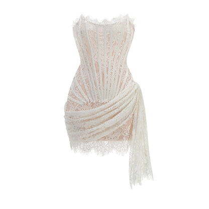 Aria Lace Corset Mini Dress