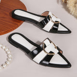 Gerbera Color Block Flat Mules