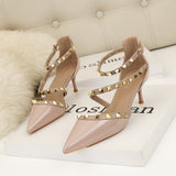 Nemesia Rivet Hollow Strap Sandals