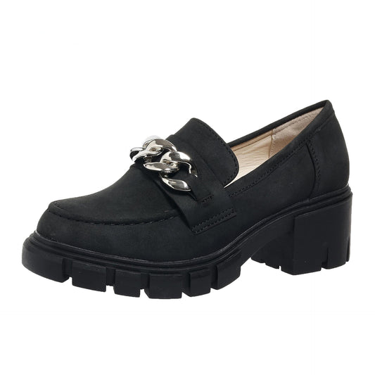 Mayflower Metal Chain Decor Loafers