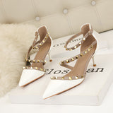 Nemesia Rivet Hollow Strap Sandals