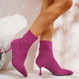 Mimosa Knit Stiletto Ankle Boots