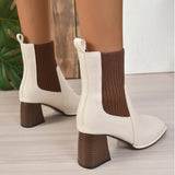 Scaevola Knit Patchwork Ankle Boots